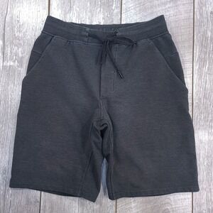 Lululemon City Sweat Shorts Men Small Charcoal Grey French Terry Drawstring
